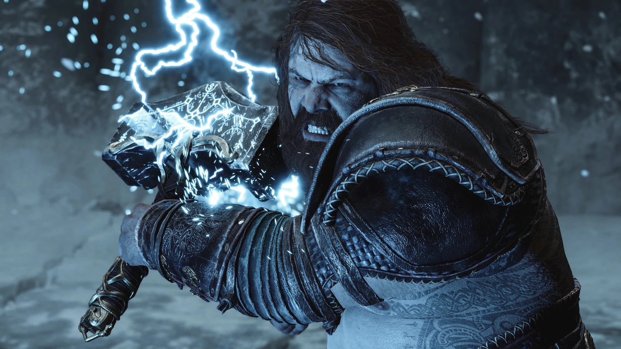 Imagem de Thor em God of War Ragnarok