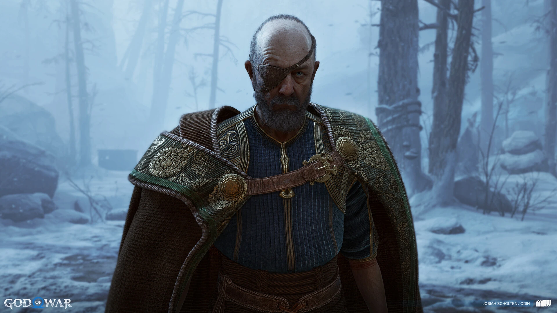 Imagem de Odin em God of War Ragnarok
